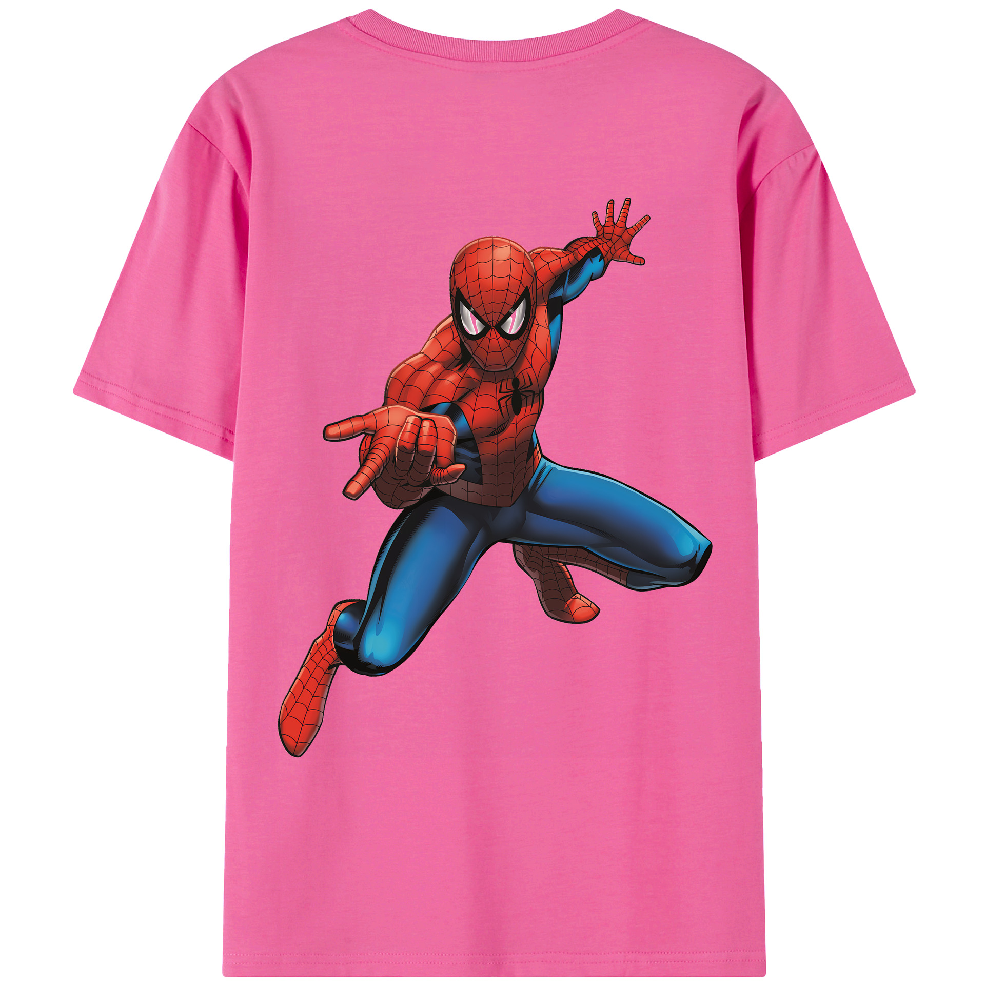 （画像用） Spider Man スパイダーマン レディース半袖Tシャツ(バックプリント)